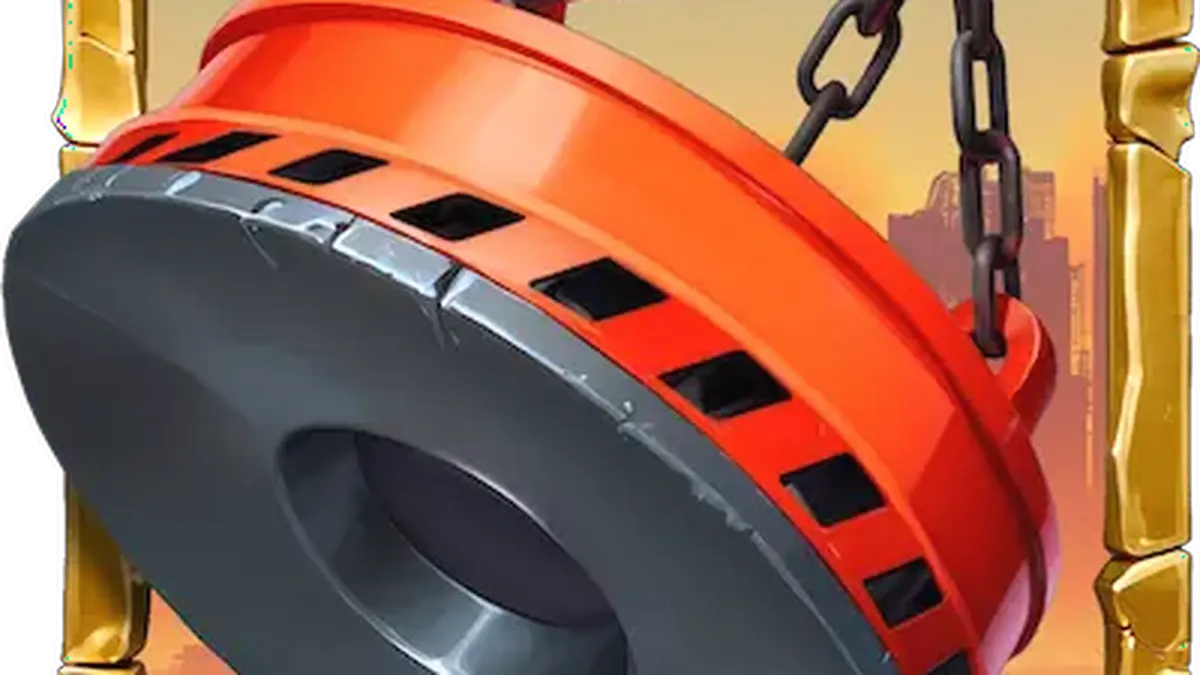 Tampilan antarmuka slot The Recycle Riches dengan tema tempat pembuangan sampah futuristik