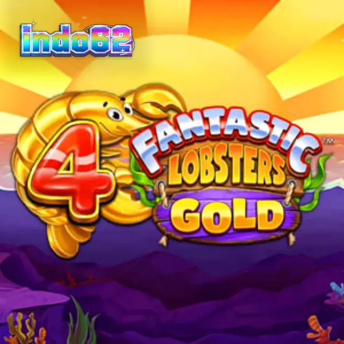 Tampilan visual slot 4 Fantastic Lobsters Gold dengan tema bawah laut yang cerah